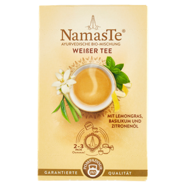 Pompadour NamasTe Tè Ayurvedico Biologico Tè Bianco 15 x 1,8 g