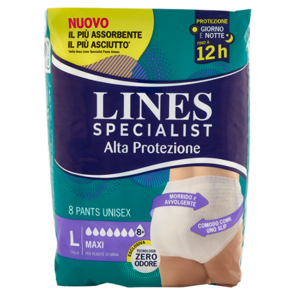 Lines Specialist Alta Protezione Pants Unisex Taglia L Maxi 8 pz