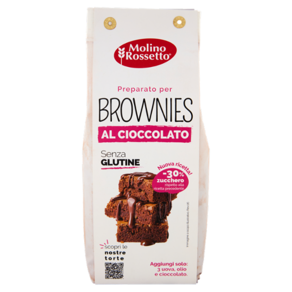 Molino Rossetto Preparato per Brownies al Cioccolato Senza Glutine 300 g