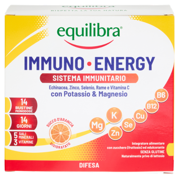 equilibra Immuno - Energy Sistema Immunitario Bustine Monodose 14 x 7 g