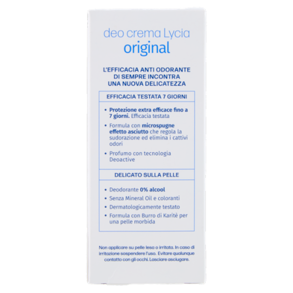 Lycia original con Microspugne Effetto Asciutto deo crema 30 ml