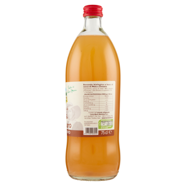 Melchiori bio Spremuta di Mela Zenzero Biotrentino 75 cl