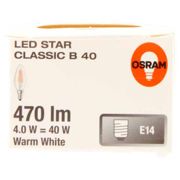 Osram Led Star Classic B Warm White 4.0 W E14