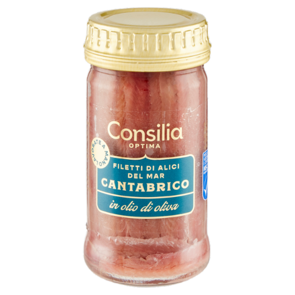 Consilia Optima Filetti di Alici del Mar Cantabrico in Olio di Oliva 90 g