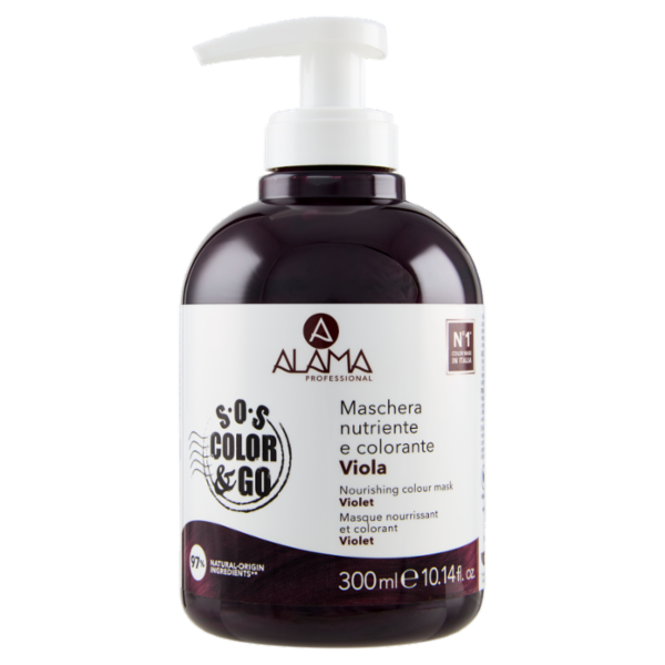 Alama Professional S.O.S. Color & Go Maschera nutriente e colorante Viola 300 ml