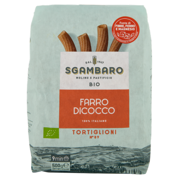 Sgambaro Bio Farro Dicocco Tortiglioni N°89 500 g