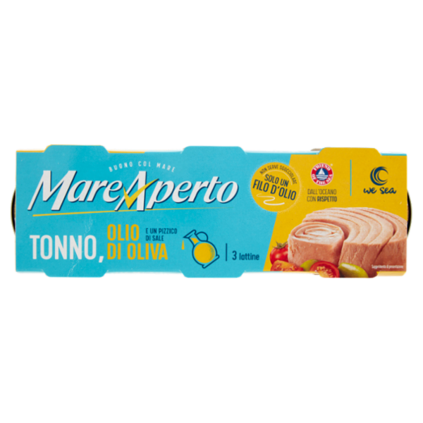 Mare Aperto Tonno con solo un filo d'olio 3 x 60 g