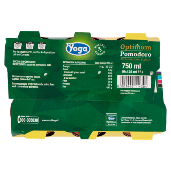 Yoga Optimum Pomodoro 6 x 125 ml