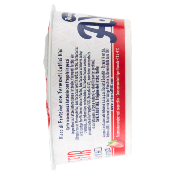 Arborea A-Yo Kefir Fragola in Pezzi Senza Lattosio 140 g
