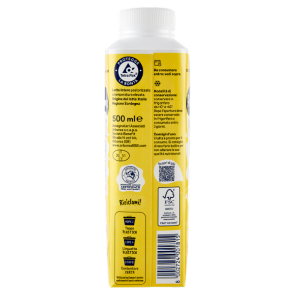 Arborea Moltodìpiù Latte Intero 500 ml