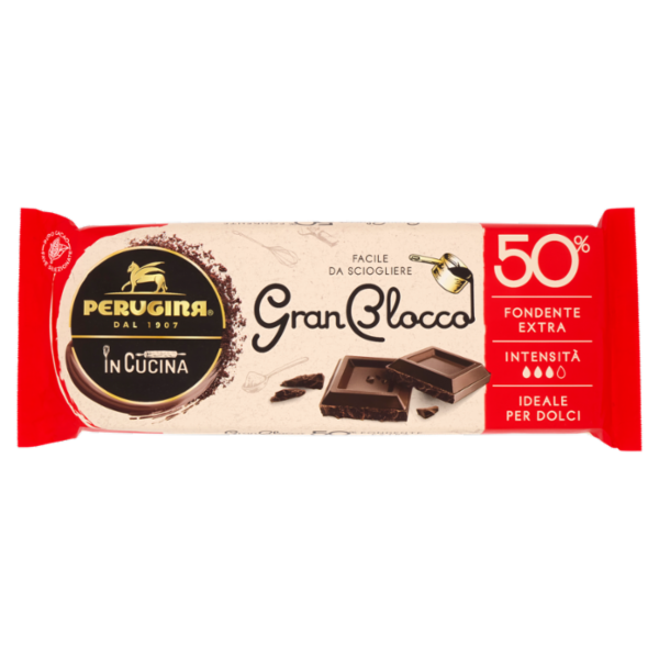 PERUGINA GRANBLOCCO 50% Tavoletta Cioccolato Fondente Extra 500g