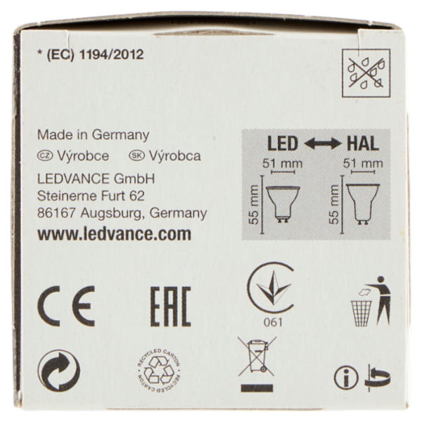 Osram Led Star PAR16 35 36° Warm White 2.6 W GU10