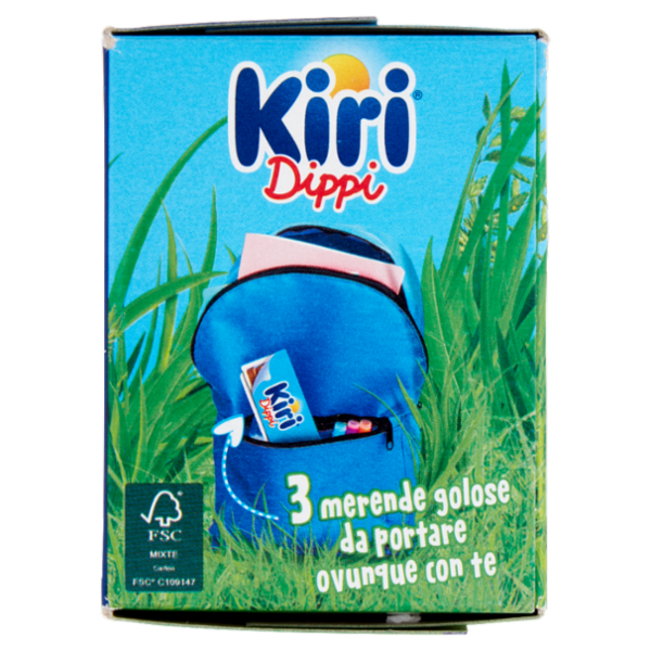 Kiri Dippi Latte Fresco & Crema di Latte + Croccanti Grissini 3 x 35 g