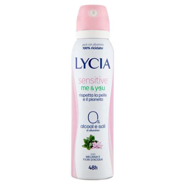 Lycia sensitive me & you con Melissa e Fiori d'Acqua deo spray 150 ml
