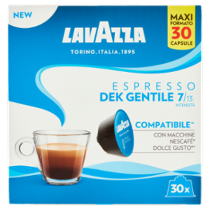 Lavazza Espresso Dek Gentile Compatibile Con Macchine Nescafé Dolce Gusto* 30 x 8 g