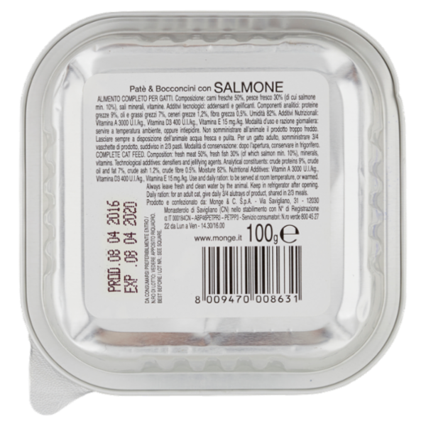 LeChat Fresh Patè & Bocconcini con Salmone 100 g