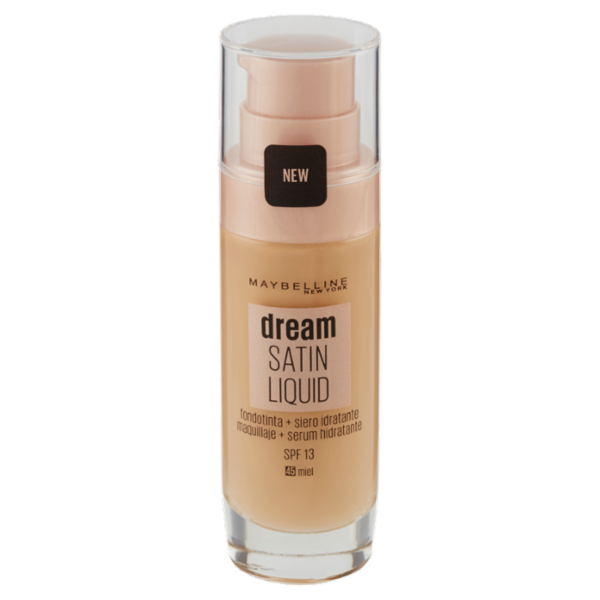 Maybelline New York Fondotinta Dream Satin Liquido 45 Miel