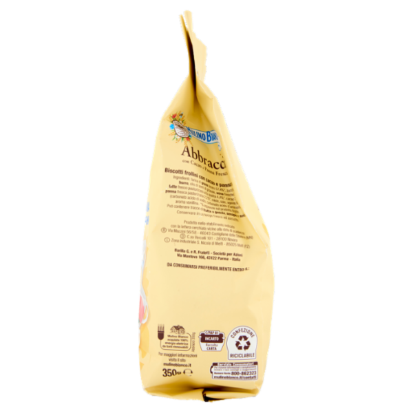 Mulino Bianco Abbracci Biscotti con Cacao e Panna Fresca 350g