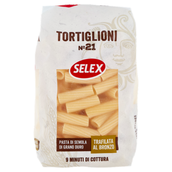 Selex Pasta di Semola Trafilata al Bronzo Tortiglioni 500 g