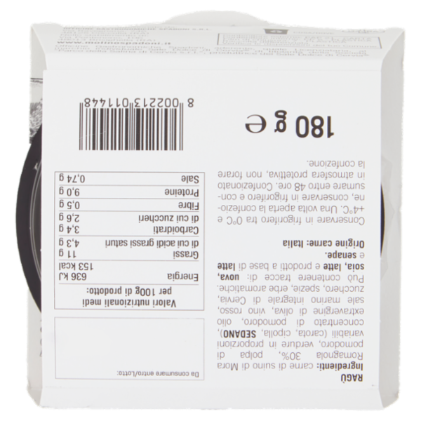 Spadoni Officine Gastronomiche La Mora Romagnola Ragù Rosso 180 g