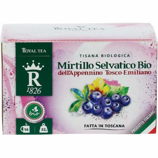 Tisana al Mirtillo Bio dell'Appennino Tosco Emiliano 16 Bustine