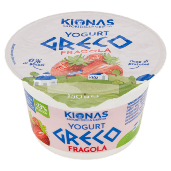 Kionas Yogurt Greco Fragola 0% di grassi 150 g