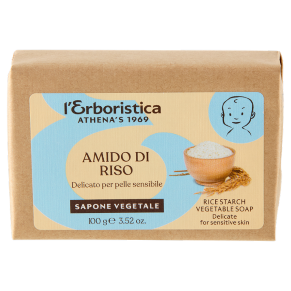l'Erboristica Sapone Vegetale Amido di Riso Delicato per pelle sensibile 100 g
