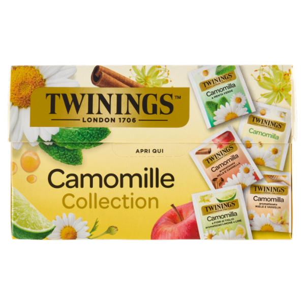 Twinings Camomilla Collection Confezione assortita con 5 diverse camomille 20 filtri 26 g