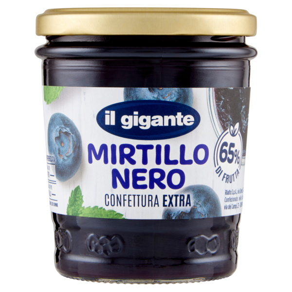 IL GIGANTE Mirtillo Nero Confettura Extra 320 g