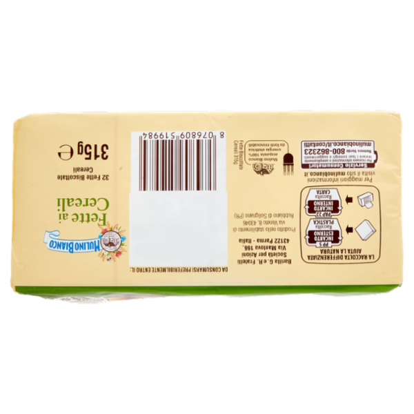 Mulino Bianco Fette Biscottate ai Cereali 315g