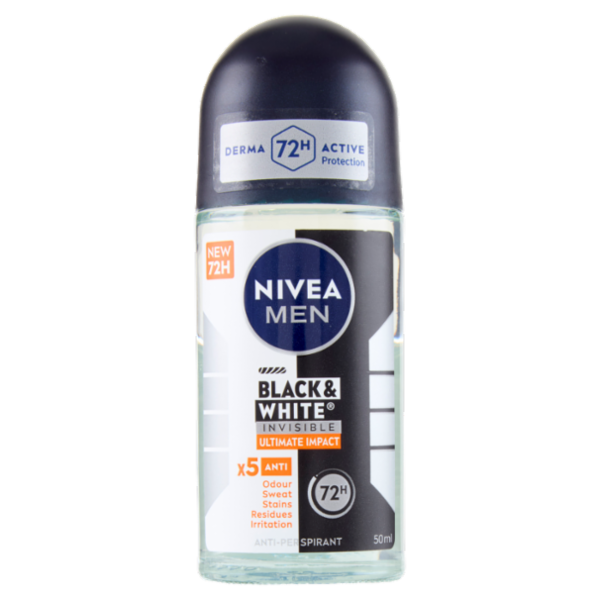 Nivea Men Black & White Invisible Ultimate Impact Anti-Perspirant 50 ml