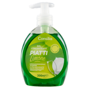 Consilia Detergente Per Stoviglie In Gel Concentrato Limone 300 Ml