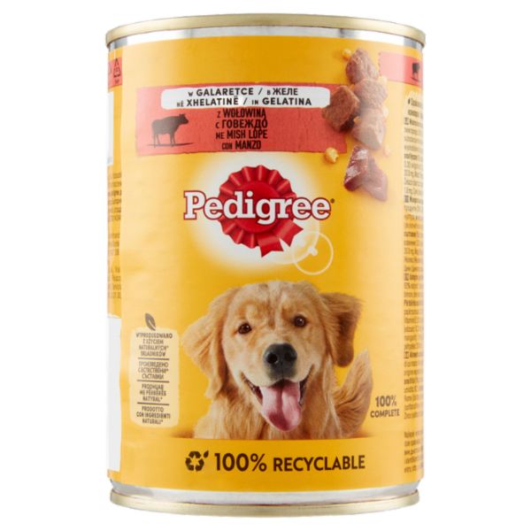 Pedigree Cibo Umido Cane con Manzo in Gelatina 400 g