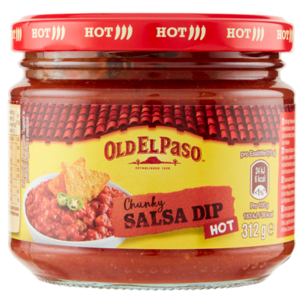 Old El Paso Chunky Salsa Dip Hot 312 g