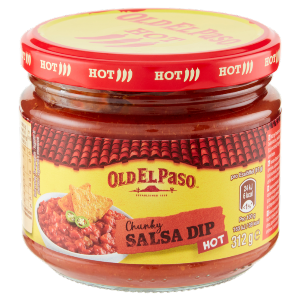 Old El Paso Chunky Salsa Dip Hot 312 g