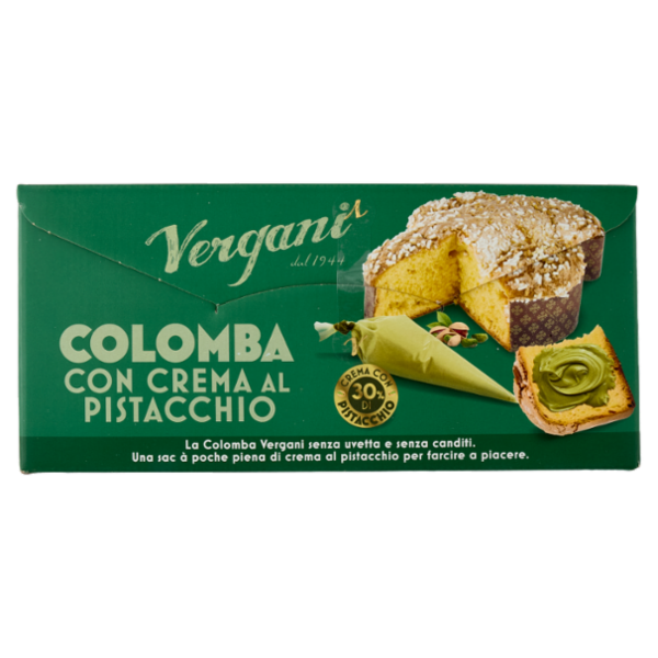 Vergani Colomba con Crema al Pistacchio 850 g