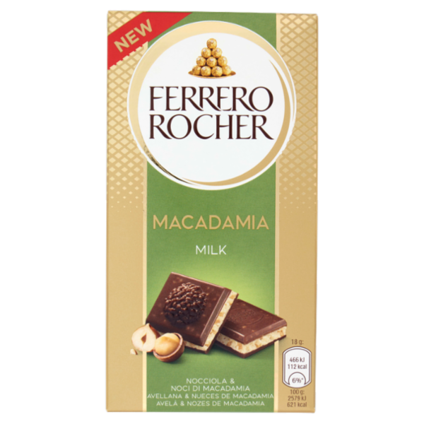 Ferrero Rocher Macadamia Milk Nocciola & Noci di Macadamia 90 g