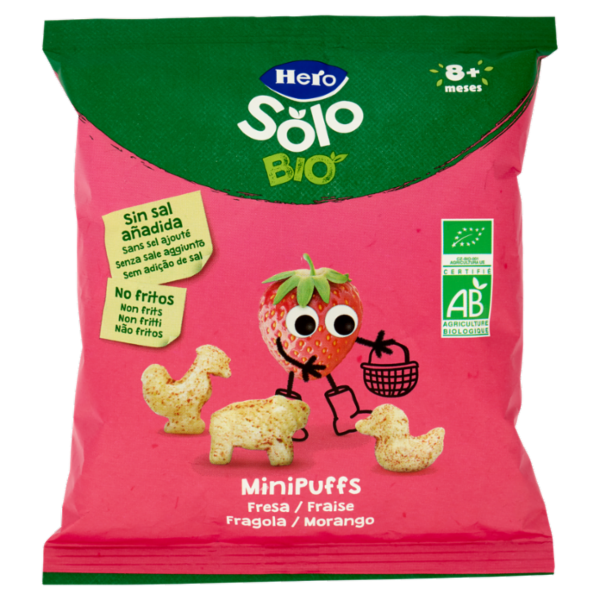 Hero Solo Bio MiniPuffs Fragola 18 g