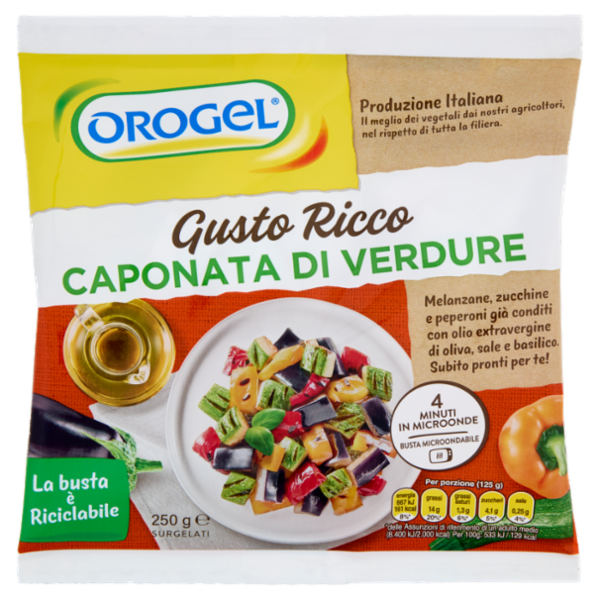 Orogel Gusto Ricco Caponata di Verdure Surgelati 250 g