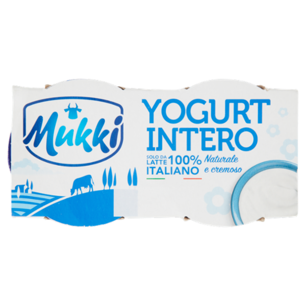 Mukki Yogurt Intero Naturale e cremoso 2 x 125 g