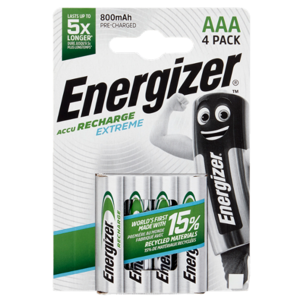 Energizer Accu Recharge Extreme AAA 4 pz