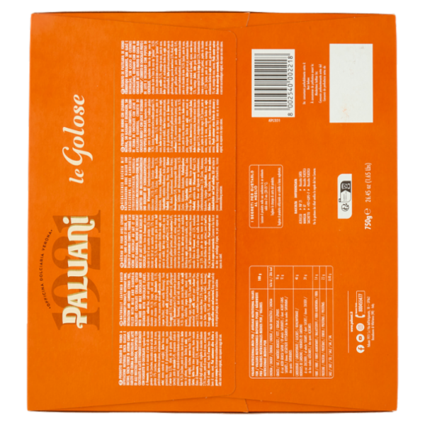 Paluani le Golose Colomba con Crema al Gianduia Zanzibar 750 g