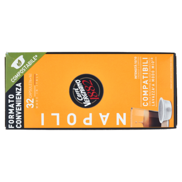 Caffè Vergnano 1882 Napoli Compostabile** Capsule Compatibili Lavazza a Modo Mio* 32 x 7,5 g