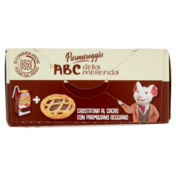 Parmareggio l'ABC della merenda Crostatina al Cacao con Parmigiano Reggiano