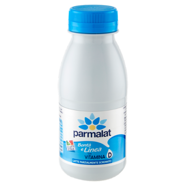 parmalat Bontà e Linea con Vitamina D Latte Parzialmente Scremato 100% Latte d'Italia 250 ml