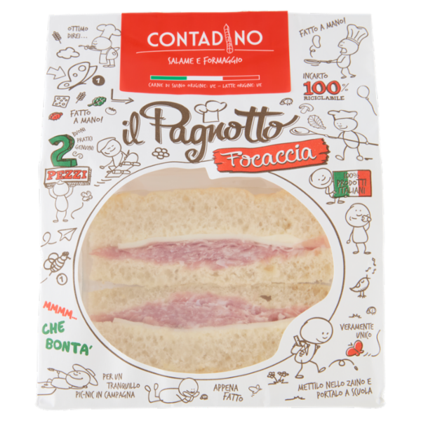 Parma Is il Pagnotto Contadino Salame e Formaggio 2 Pezzi 160 g