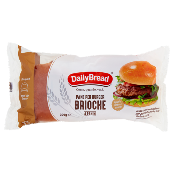 Daily Bread Pane per Burger Brioche Panini 300 g
