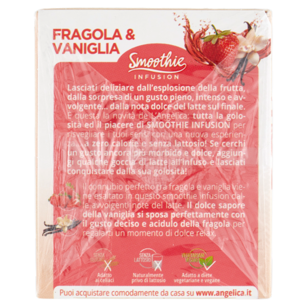 L'Angelica Smoothie Infusion Fragola & Vaniglia 15 Filtri 30 g