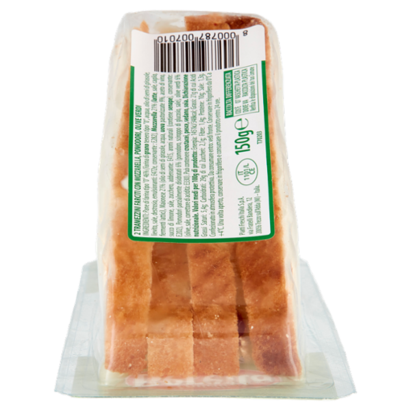 Fratelli Beretta Tramezzini Classici Pomodoro Mozzarella e Olive 150 g