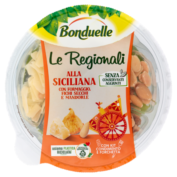 Bonduelle Le Regionali alla Siciliana con Formaggio, Fichi Secchi e Mandorle 130 g